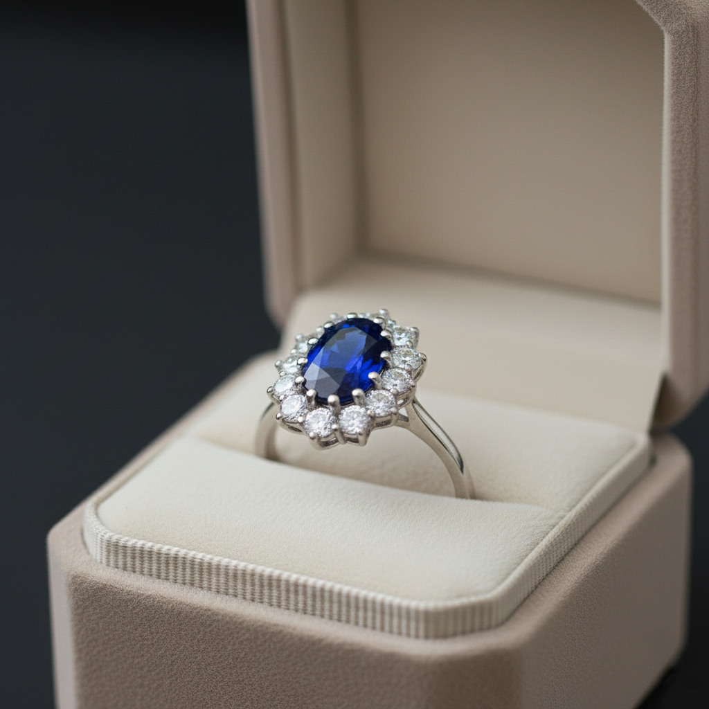 Anello Kate Zaffiro Blu | Amelisé ®