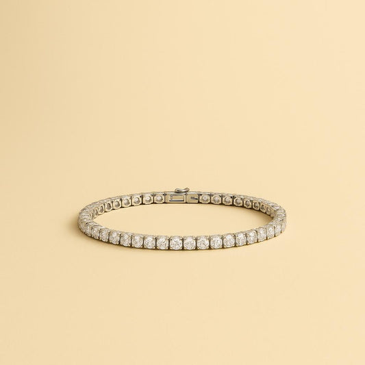 Braccialetto argento 925 Diamanti moissanite