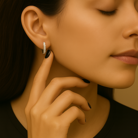 Orecchini argento 925 Diamanti moissanite