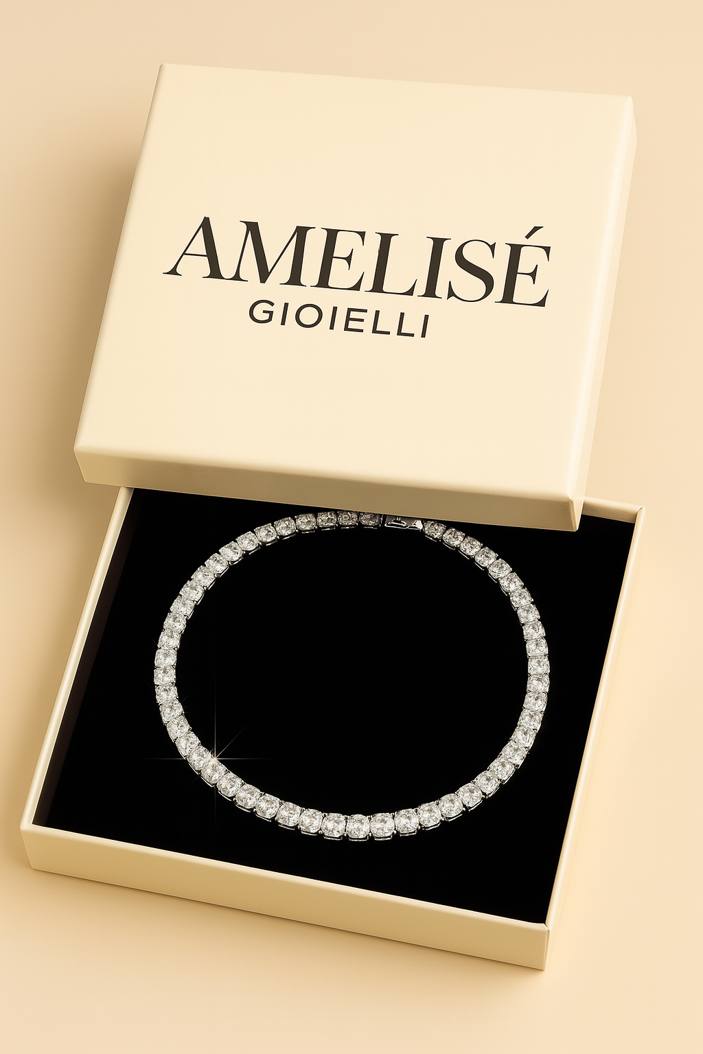 Braccialetto argento 925 Diamanti moissanite