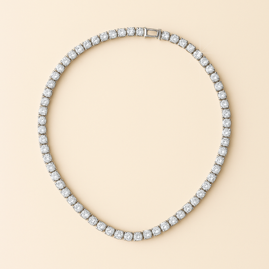 Collana argento 925 Diamanti moissanite
